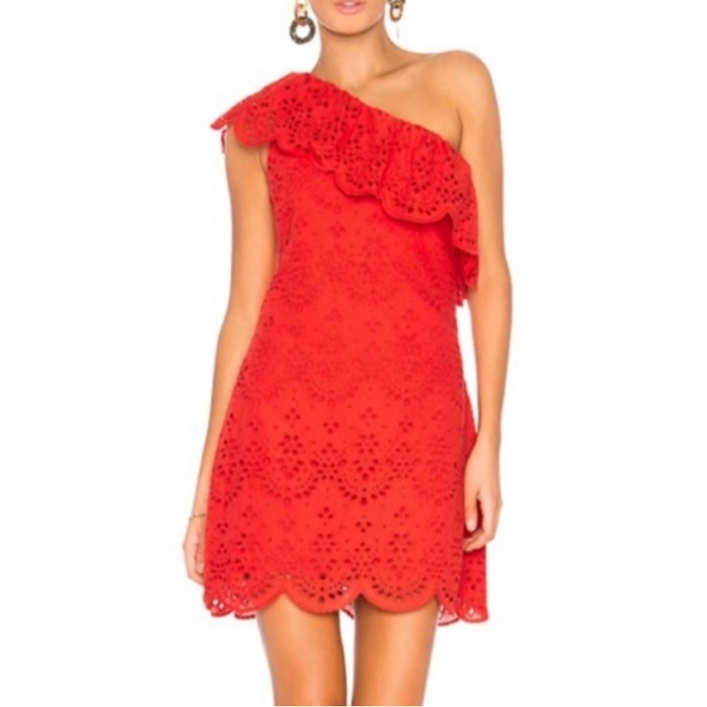 cupcakes & cashmere ~ anthro 100% cotton eyelet dress